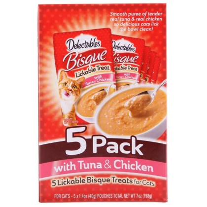 Hartz Delectables Bisque Lickable Treat for Cats - Chicken & Tuna