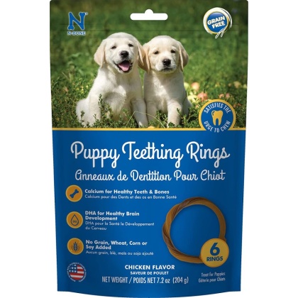 N-Bone Grain Free Puppy Teething Rings - Chicken Flavor