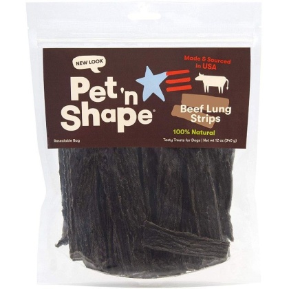 Pet \'n Shape Natural Beef Lung Strips Dog Treats