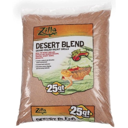 Zilla Desert Blend Ground English Walnut Shells Reptile Bedding