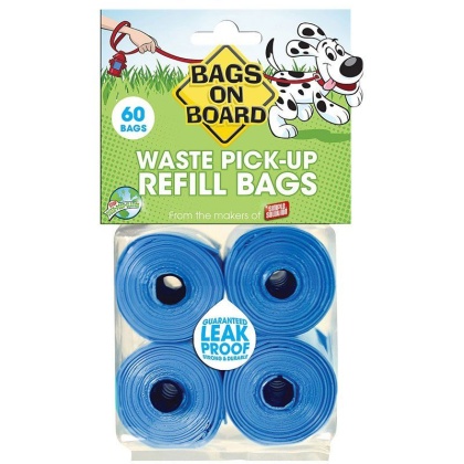 Bags on Board Waste Pick Up Refill Bags - Blue