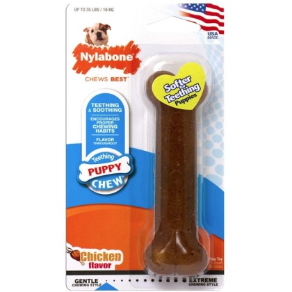 Nylabone Puppy Chew PuppyBone - Chicken Flavor