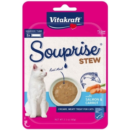 VitaKraft Souprise Stew Lickable Cat Treat Salmon and Carrot