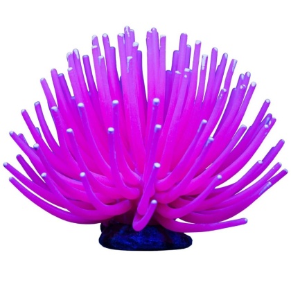 Tetra GloFish Anemone Aquarium Ornament Pink