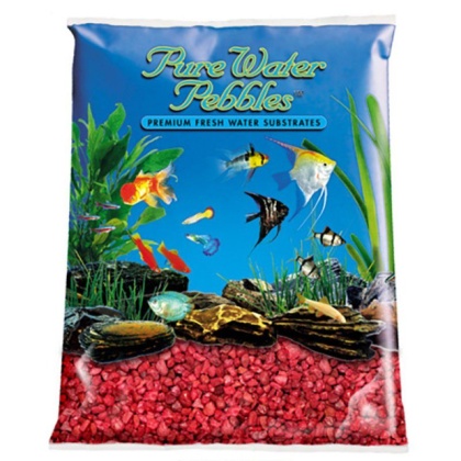 Pure Water Pebbles Aquarium Gravel - Currant Red