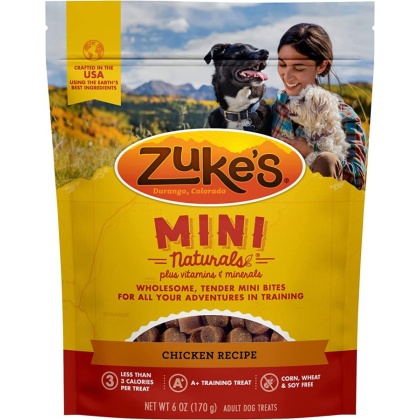 Zukes Mini Naturals Dog Treat - Roasted Chicken Recipe