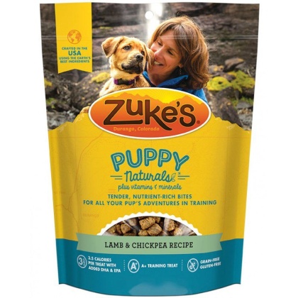 Zukes Puppy Naturals Dog Treats - Lamb & Chickpea Recipe