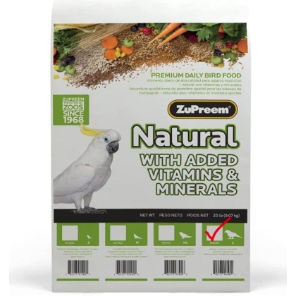 ZuPreem Natural Blend Bird Food - Large Parrot