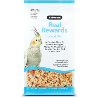 ZuPreem Real Rewards Tropical Mix Treats for Medium Birds